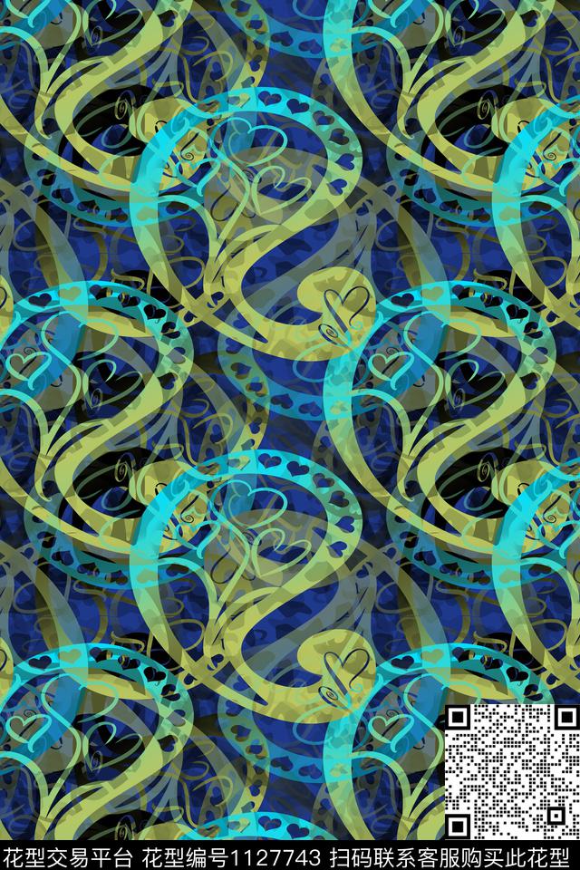 佩斯利图案佩斯利渐变色彩数码印花华亿平台下载（图片编号: 1127743） - 瓦栏（Walan）