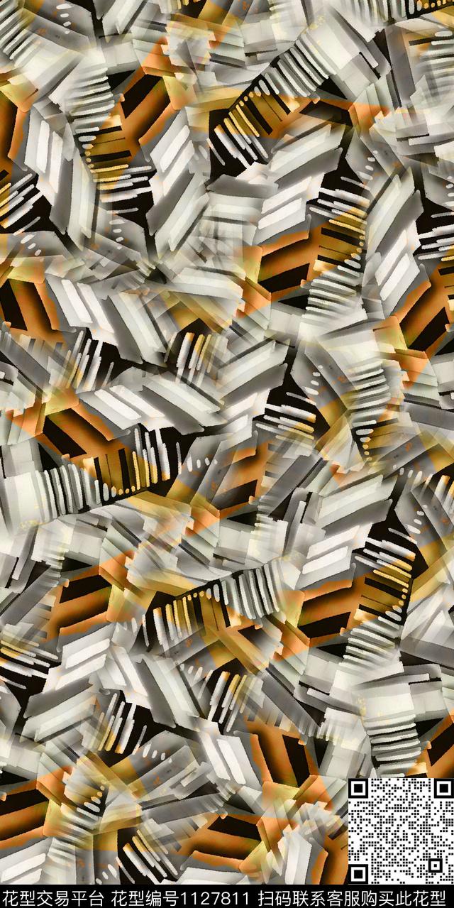 几何数码华亿平台大牌风数码印花华亿平台下载（图片编号: 1127811） - 瓦栏（Walan）