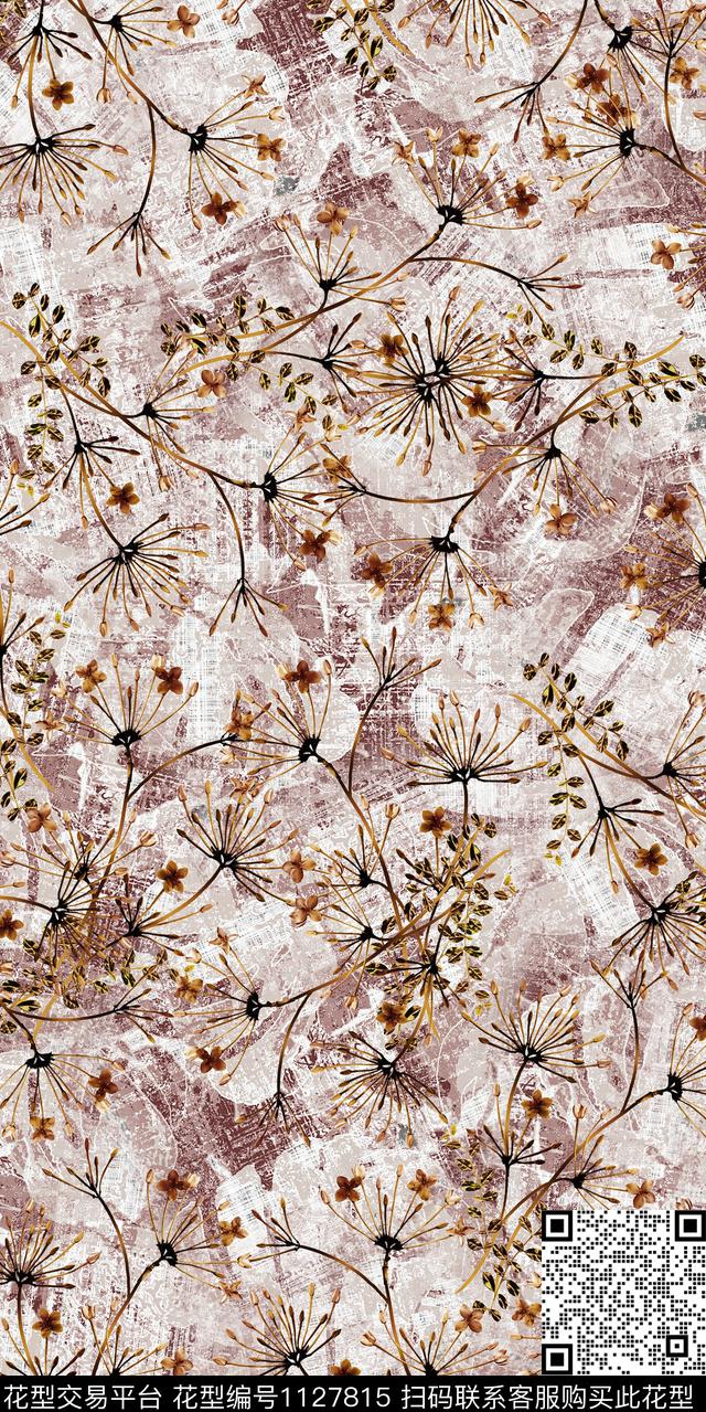 花卉数码华亿平台抽象数码印花华亿平台下载（图片编号: 1127815） - 瓦栏（Walan）