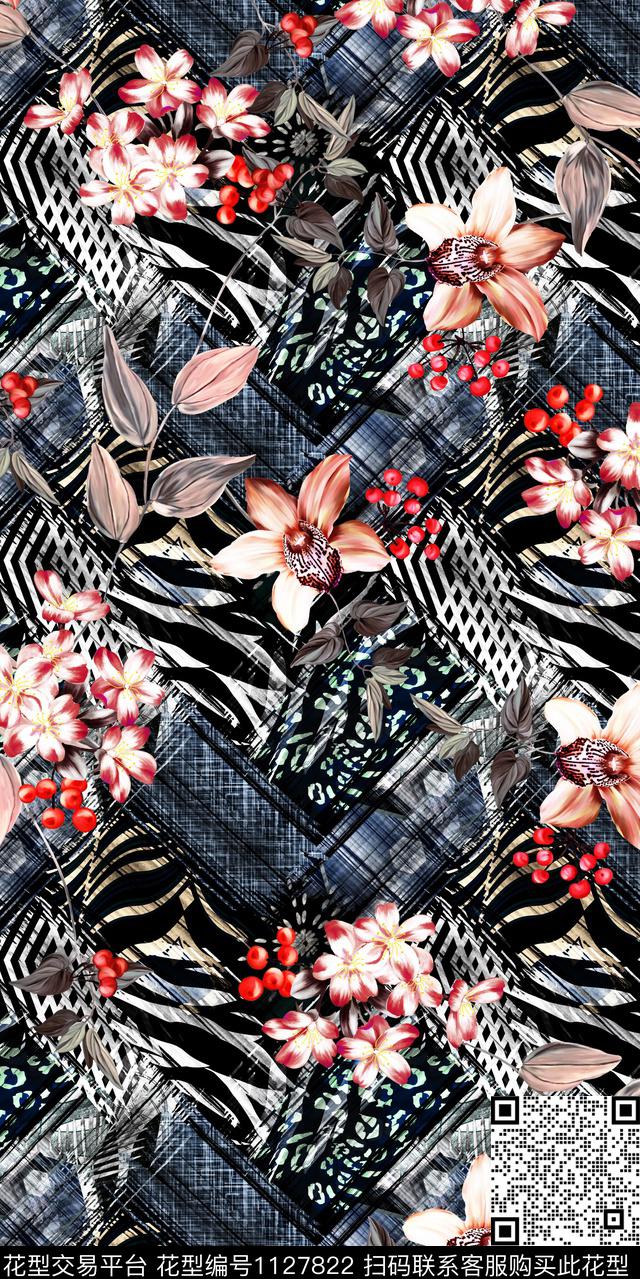 花卉数码华亿平台民族风数码印花华亿平台下载（图片编号: 1127822） - 瓦栏（Walan）