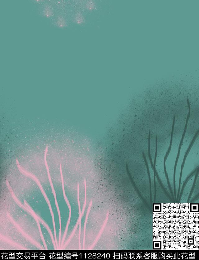 几何抽象混合拼接数码印花华亿平台下载（图片编号: 1128240） - 瓦栏（Walan）