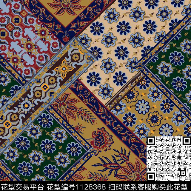 底纹复古传统华亿平台传统印花华亿平台下载（图片编号: 1128368） - 瓦栏（Walan）