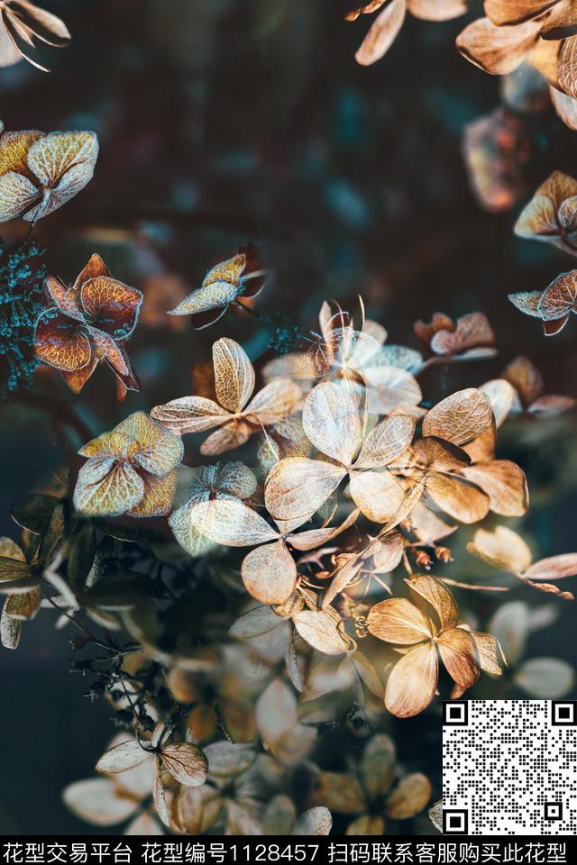 时尚花卉女装传统印花华亿平台下载（图片编号: 1128457） - 瓦栏（Walan）