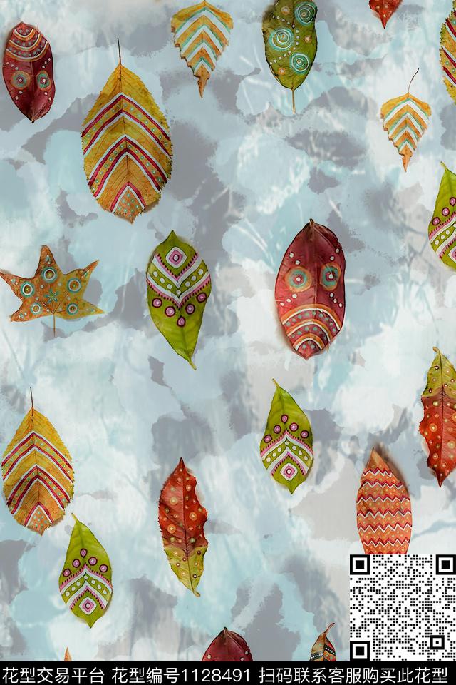 时尚女装趣味传统印花华亿平台下载（图片编号: 1128491） - 瓦栏（Walan）