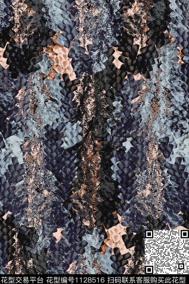 数码华亿平台抽象男装数码印花华亿平台下载（图片编号: 1128516） - 瓦栏（Walan）