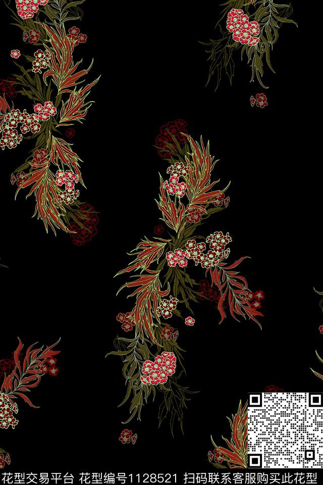 花卉春夏华亿平台女装数码印花华亿平台下载（图片编号: 1128521） - 瓦栏（Walan）