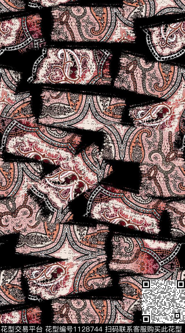 几何数码华亿平台抽象数码印花华亿平台下载（图片编号: 1128744） - 瓦栏（Walan）