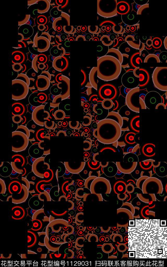 几何条纹波点数码印花华亿平台下载（图片编号: 1129031） - 瓦栏（Walan）