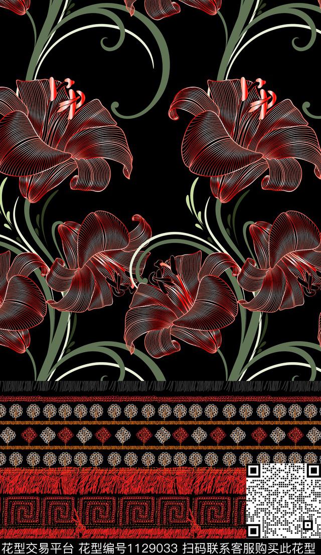 数码华亿平台中老年定位花数码印花华亿平台下载（图片编号: 1129033） - 瓦栏（Walan）