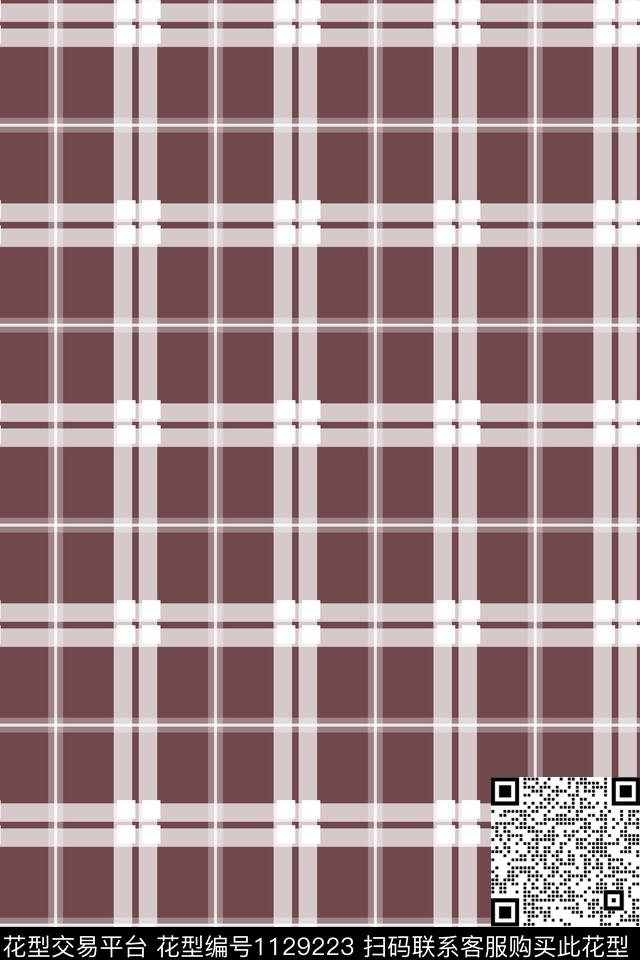 几何男装格子数码印花华亿平台下载（图片编号: 1129223） - 瓦栏（Walan）