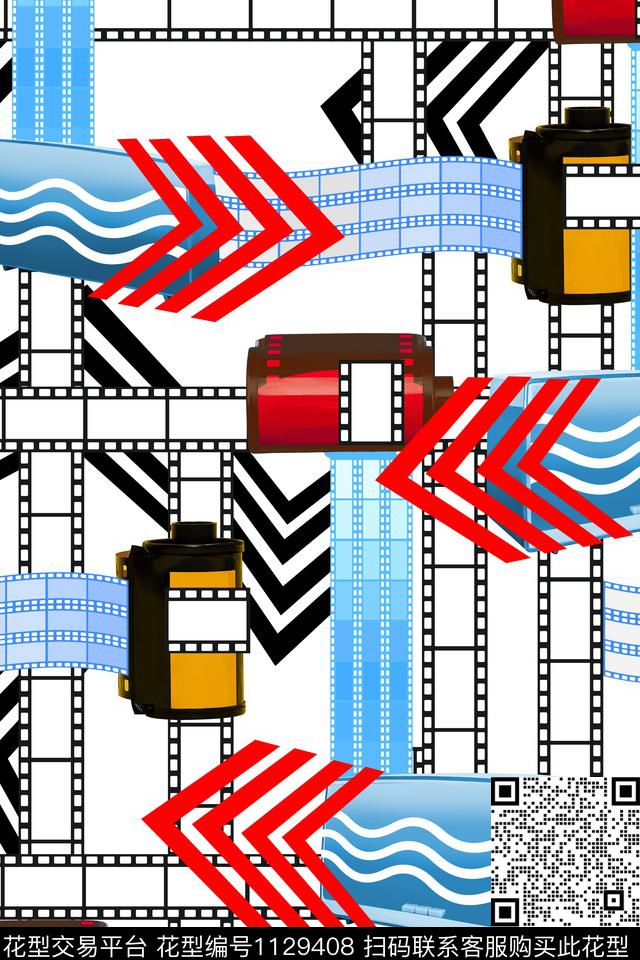 几何童装趣味数码印花华亿平台下载（图片编号: 1129408） - 瓦栏（Walan）