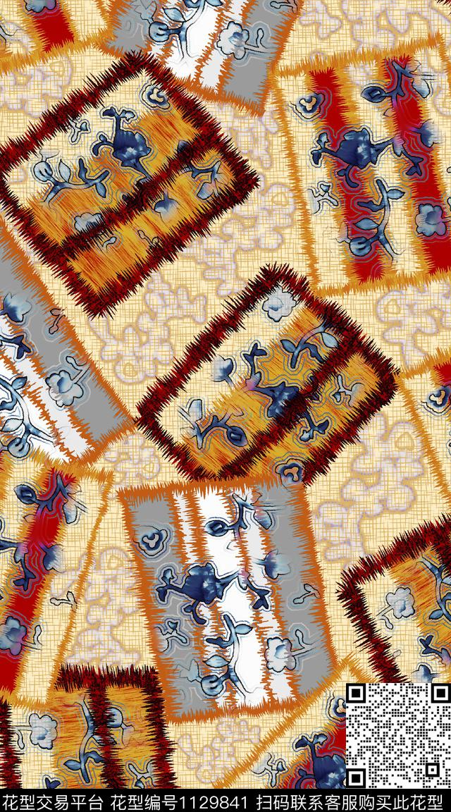 几何数码华亿平台抽象数码印花华亿平台下载（图片编号: 1129841） - 瓦栏（Walan）