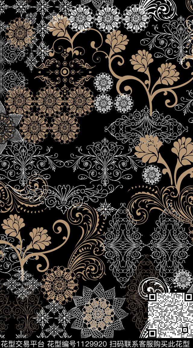 几何数码华亿平台抽象数码印花华亿平台下载（图片编号: 1129920） - 瓦栏（Walan）