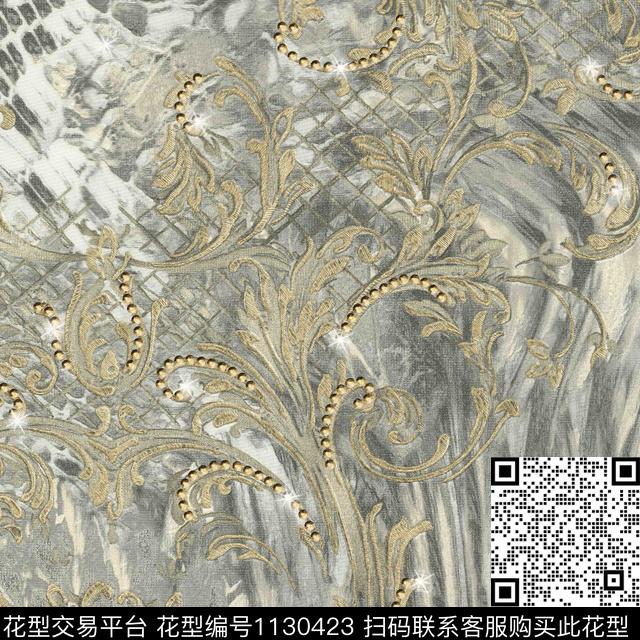 动物豹纹抽象数码印花华亿平台下载（图片编号: 1130423） - 瓦栏（Walan）