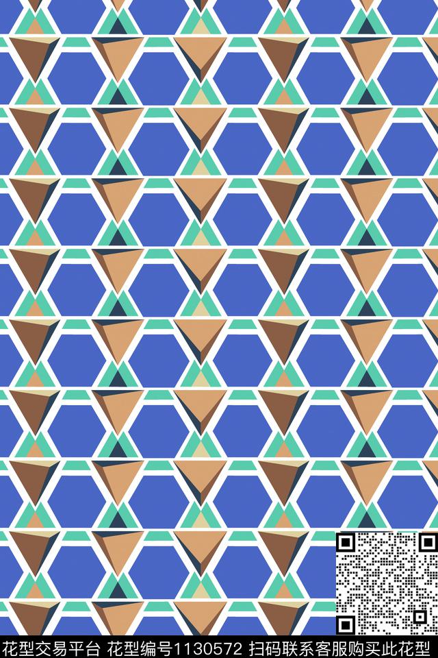 几何休闲建筑数码印花华亿平台下载（图片编号: 1130572） - 瓦栏（Walan）