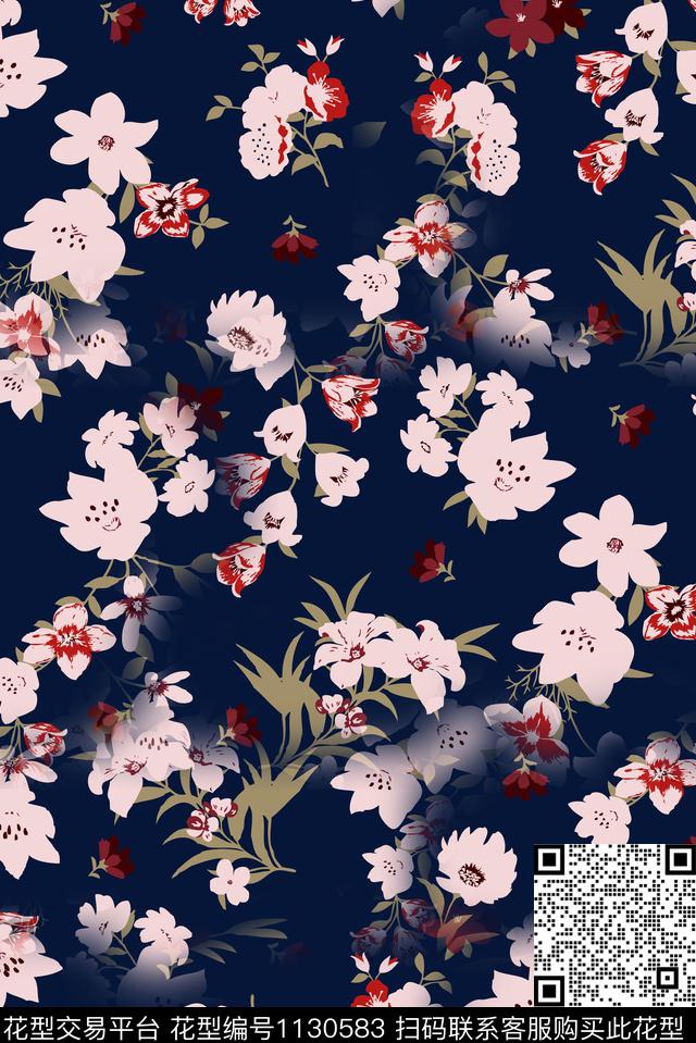 秋冬华亿平台数码华亿平台小碎花数码印花华亿平台下载（图片编号: 1130583） - 瓦栏（Walan）