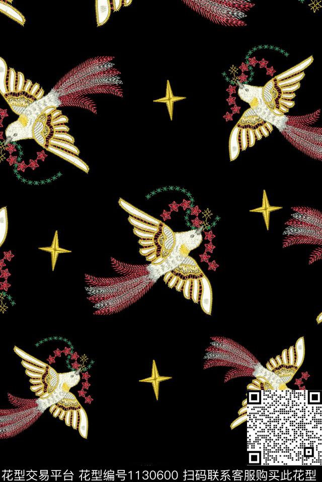 数码华亿平台绣花华亿平台花纹数码印花华亿平台下载（图片编号: 1130600） - 瓦栏（Walan）