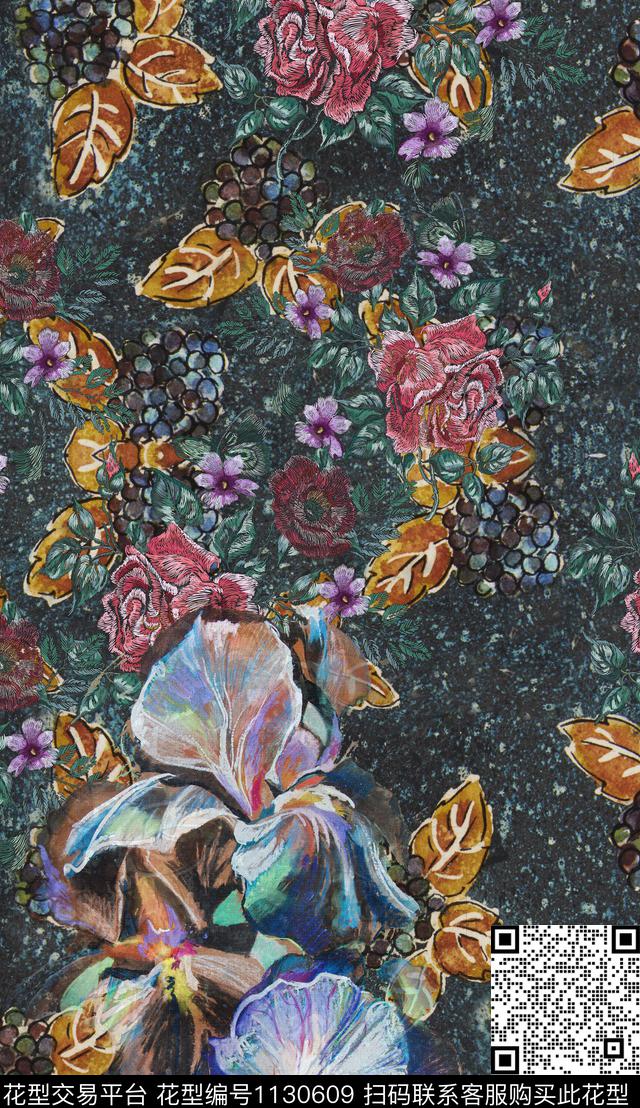 定位花波西米亚民族风数码印花华亿平台下载（图片编号: 1130609） - 瓦栏（Walan）