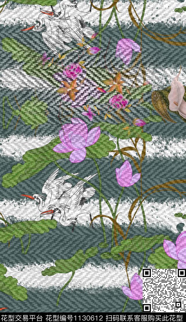 定位花波西米亚民族风数码印花华亿平台下载（图片编号: 1130612） - 瓦栏（Walan）