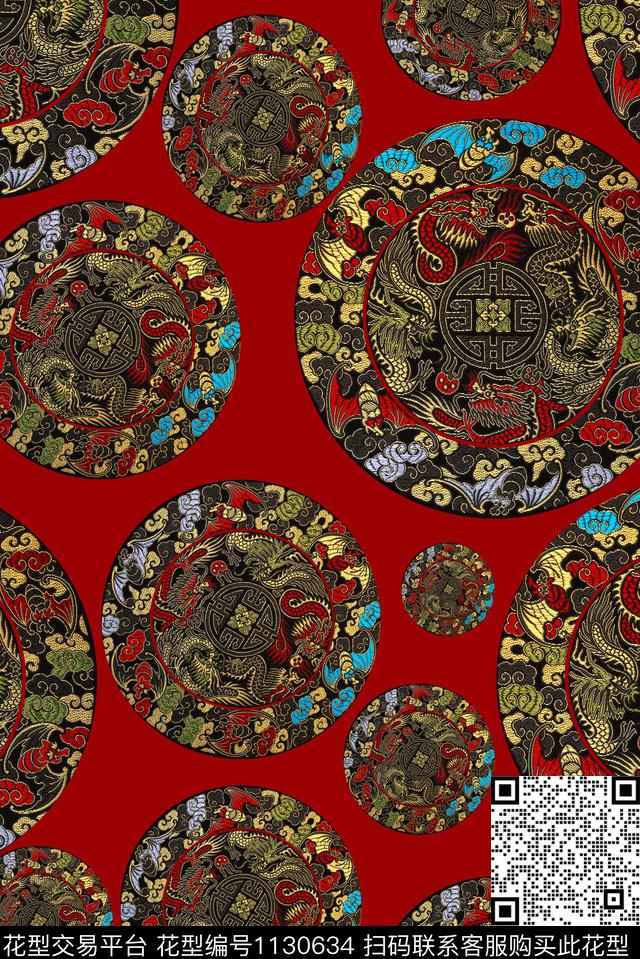 数码华亿平台绣花华亿平台花纹数码印花华亿平台下载（图片编号: 1130634） - 瓦栏（Walan）