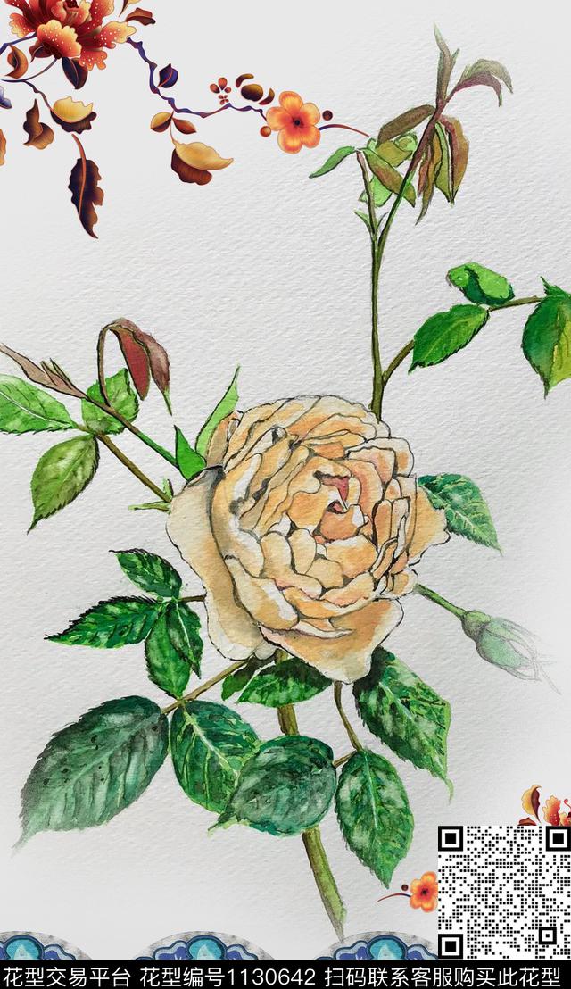 定位花波西米亚民族风数码印花华亿平台下载（图片编号: 1130642） - 瓦栏（Walan）