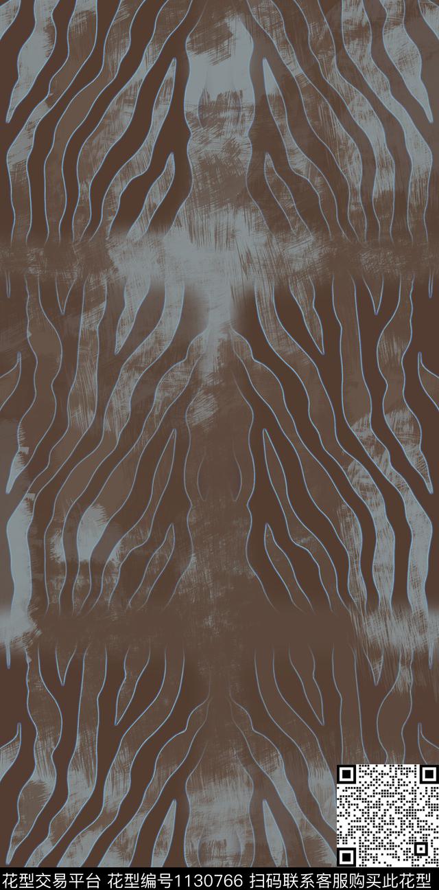 动物纹抽象斑马线数码印花华亿平台下载（图片编号: 1130766） - 瓦栏（Walan）