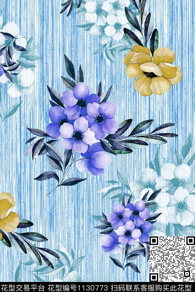 数码华亿平台大牌风花卉数码印花华亿平台下载（图片编号: 1130773） - 瓦栏（Walan）