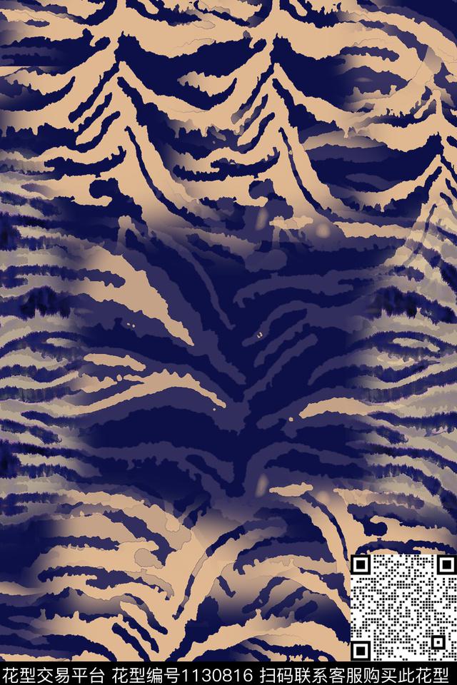 动物花卉动物纹抽象数码印花华亿平台下载（图片编号: 1130816） - 瓦栏（Walan）