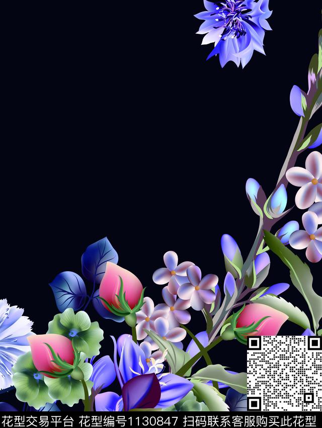 热带华亿平台数码华亿平台定位花数码印花华亿平台下载（图片编号: 1130847） - 瓦栏（Walan）