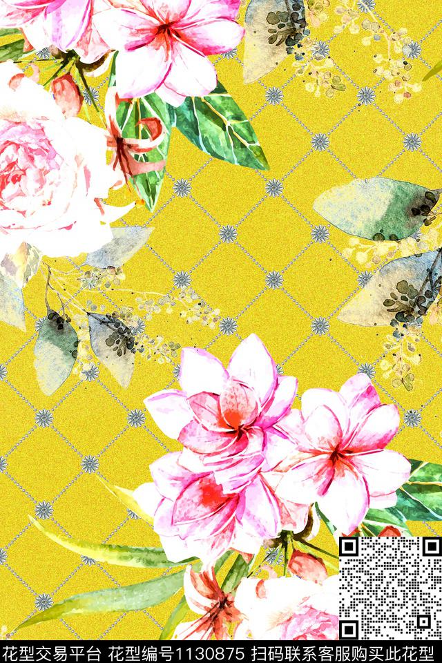 数码华亿平台女装花卉数码印花华亿平台下载（图片编号: 1130875） - 瓦栏（Walan）