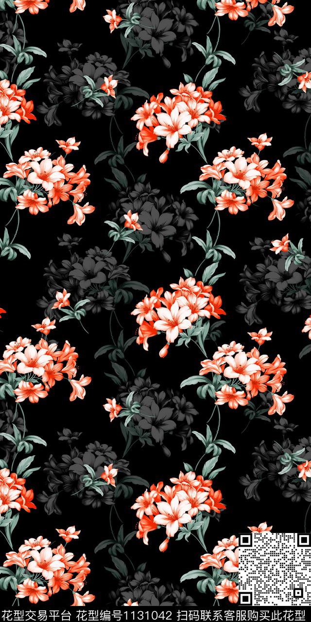 数码华亿平台大牌风花卉数码印花华亿平台下载（图片编号: 1131042） - 瓦栏（Walan）