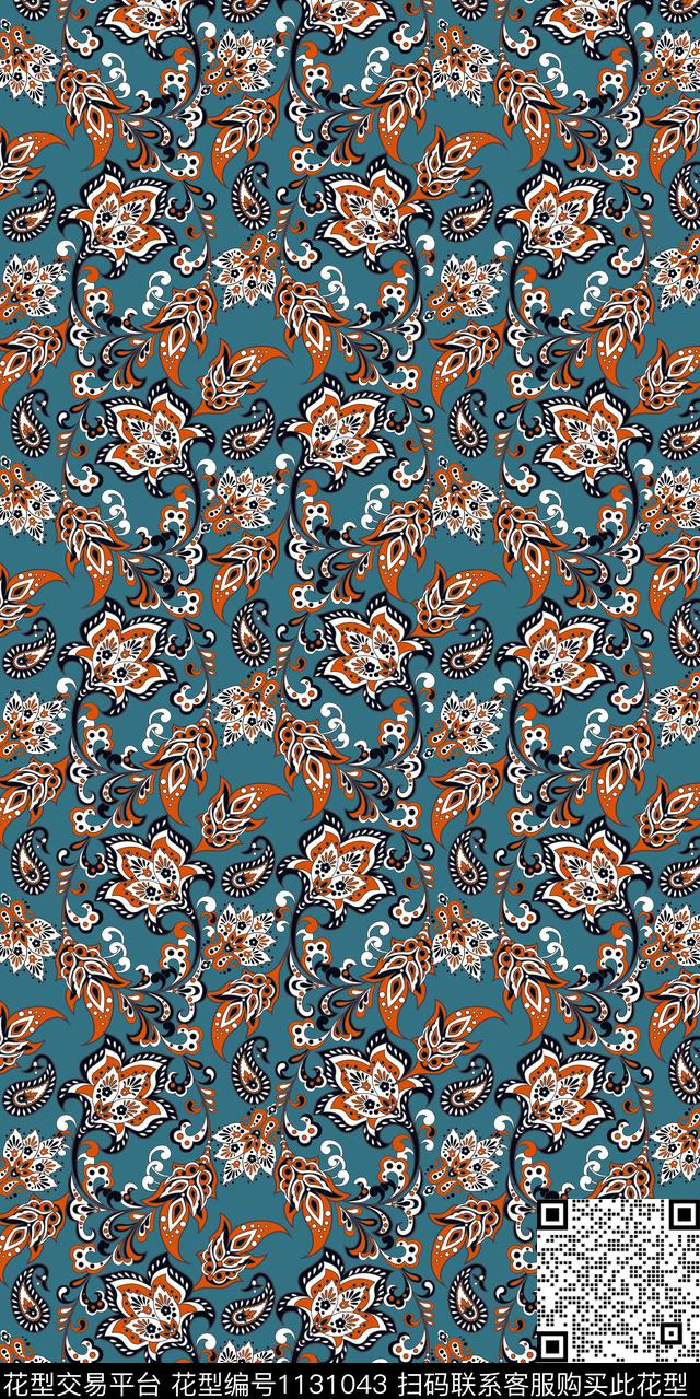 数码华亿平台大牌风几何数码印花华亿平台下载（图片编号: 1131043） - 瓦栏（Walan）