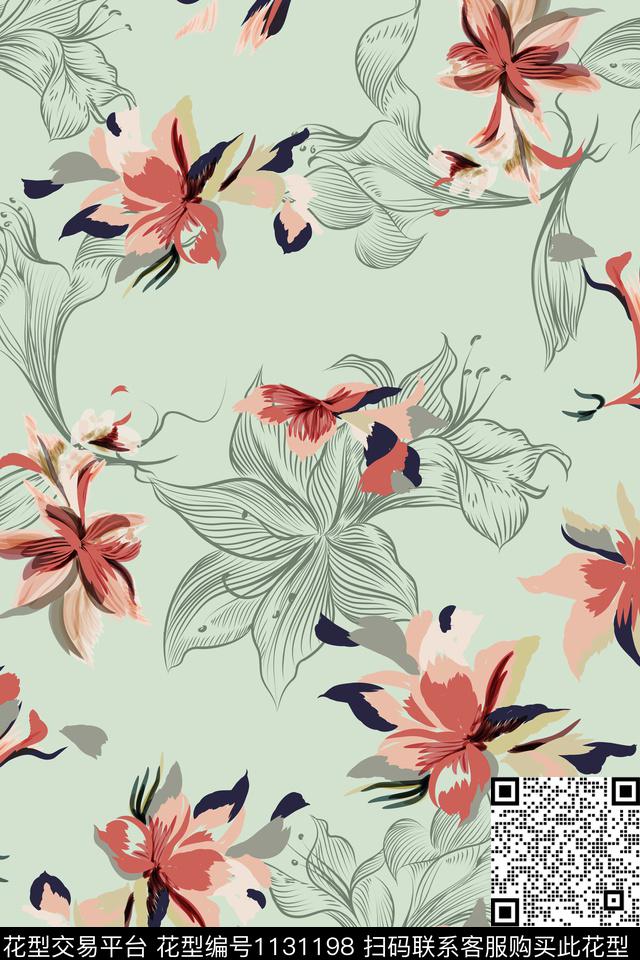 数码华亿平台几何女装数码印花华亿平台下载（图片编号: 1131198） - 瓦栏（Walan）