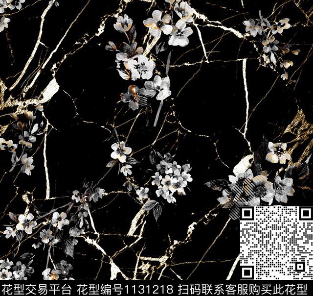 抽象大牌风几何数码印花华亿平台下载（图片编号: 1131218） - 瓦栏（Walan）