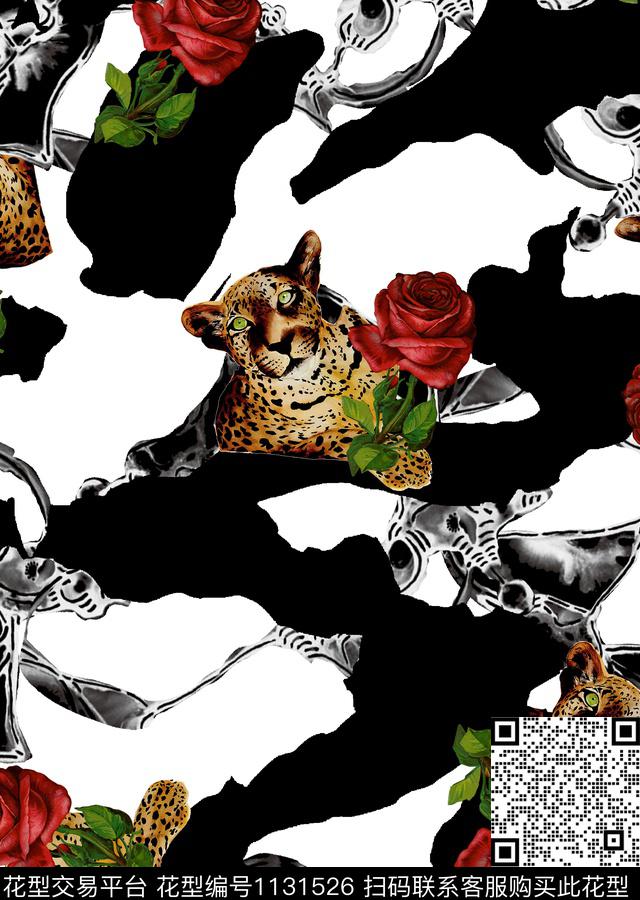 大牌风潮牌花卉数码印花华亿平台下载（图片编号: 1131526） - 瓦栏（Walan）