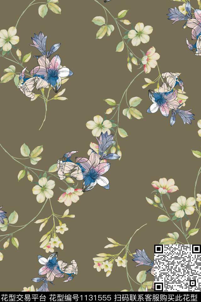 素雅时尚底纹数码印花华亿平台下载（图片编号: 1131555） - 瓦栏（Walan）