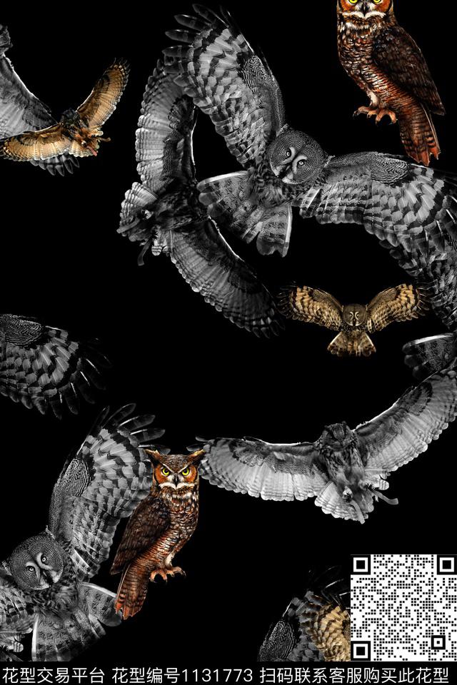 趣味卡通抽象数码印花华亿平台下载（图片编号: 1131773） - 瓦栏（Walan）