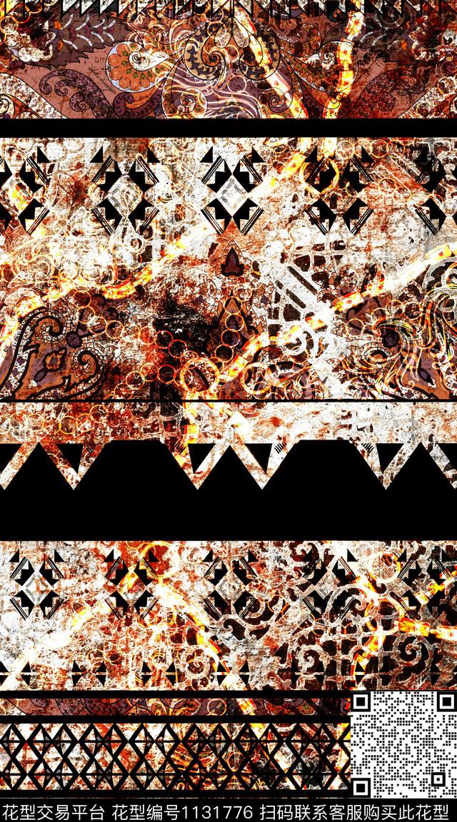 大牌风数码华亿平台抽象数码印花华亿平台下载（图片编号: 1131776） - 瓦栏（Walan）