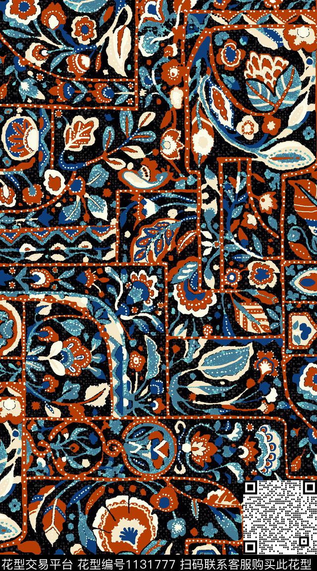 大牌风数码华亿平台抽象数码印花华亿平台下载（图片编号: 1131777） - 瓦栏（Walan）