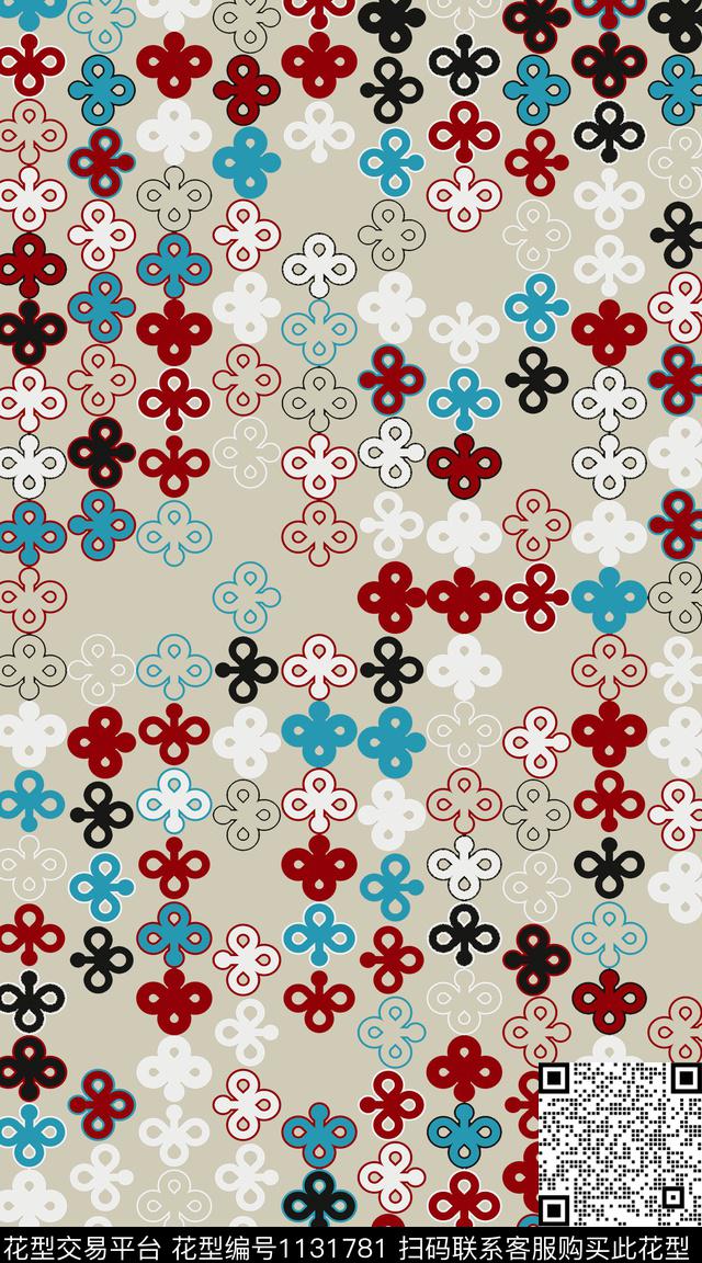 大牌风数码华亿平台抽象数码印花华亿平台下载（图片编号: 1131781） - 瓦栏（Walan）