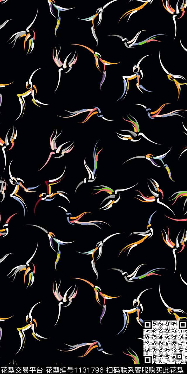 大牌风数码华亿平台抽象数码印花华亿平台下载（图片编号: 1131796） - 瓦栏（Walan）