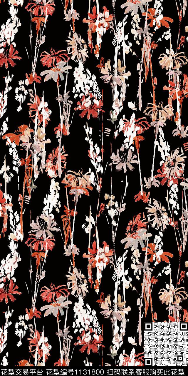 大牌风数码华亿平台抽象数码印花华亿平台下载（图片编号: 1131800） - 瓦栏（Walan）