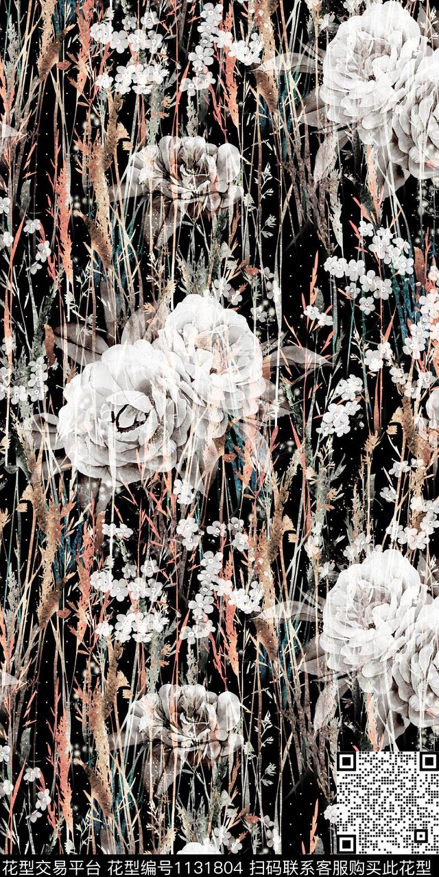 大牌风数码华亿平台抽象数码印花华亿平台下载（图片编号: 1131804） - 瓦栏（Walan）