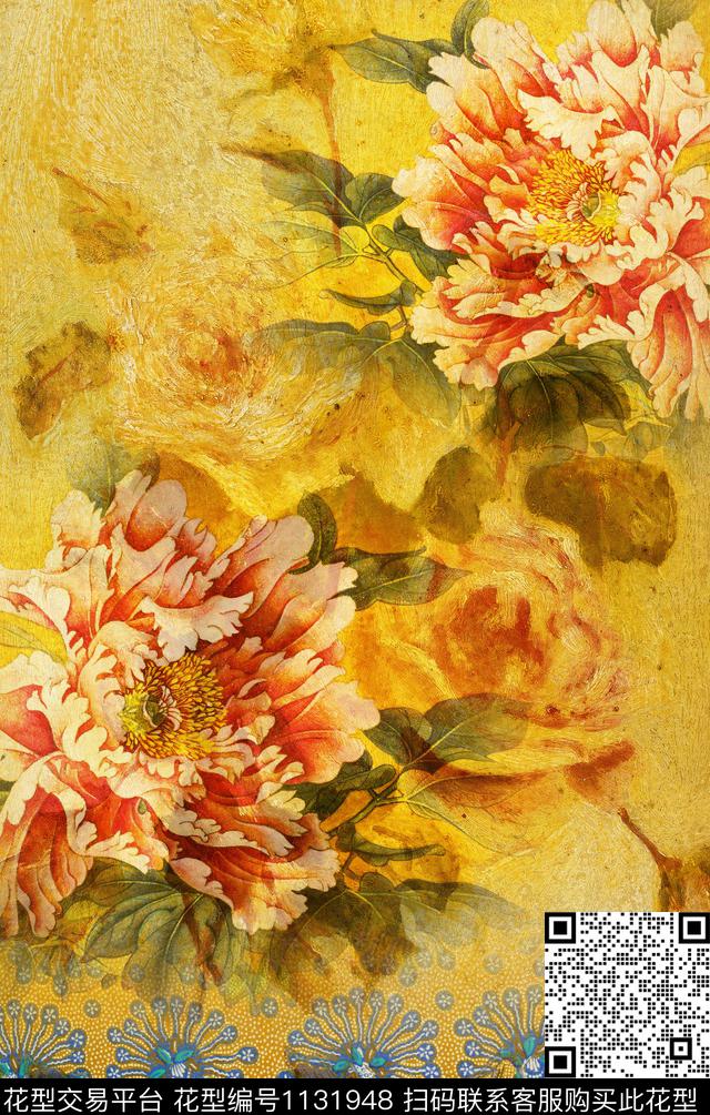 定位花波西米亚民族风数码印花华亿平台下载（图片编号: 1131948） - 瓦栏（Walan）