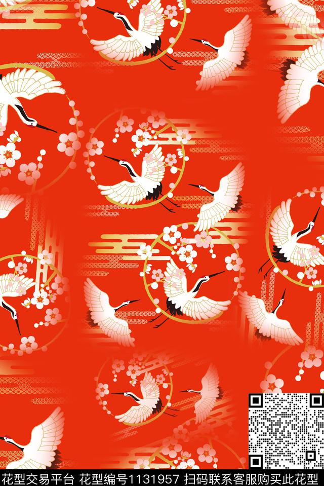 复古花卉民族风数码印花华亿平台下载（图片编号: 1131957） - 瓦栏（Walan）