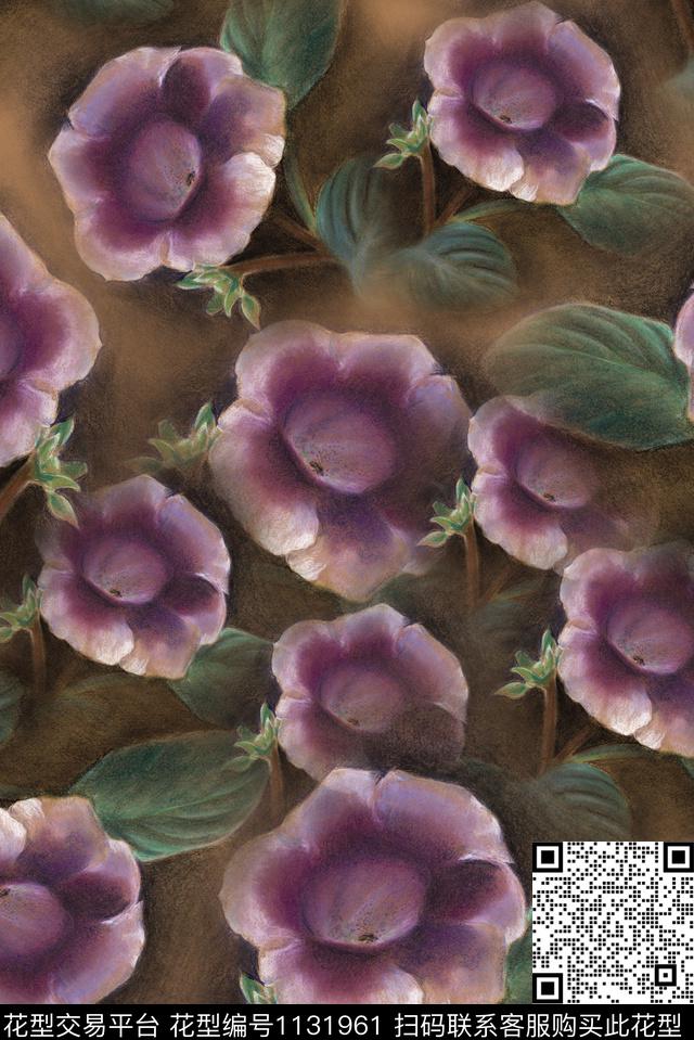 复古花卉民族风数码印花华亿平台下载（图片编号: 1131961） - 瓦栏（Walan）