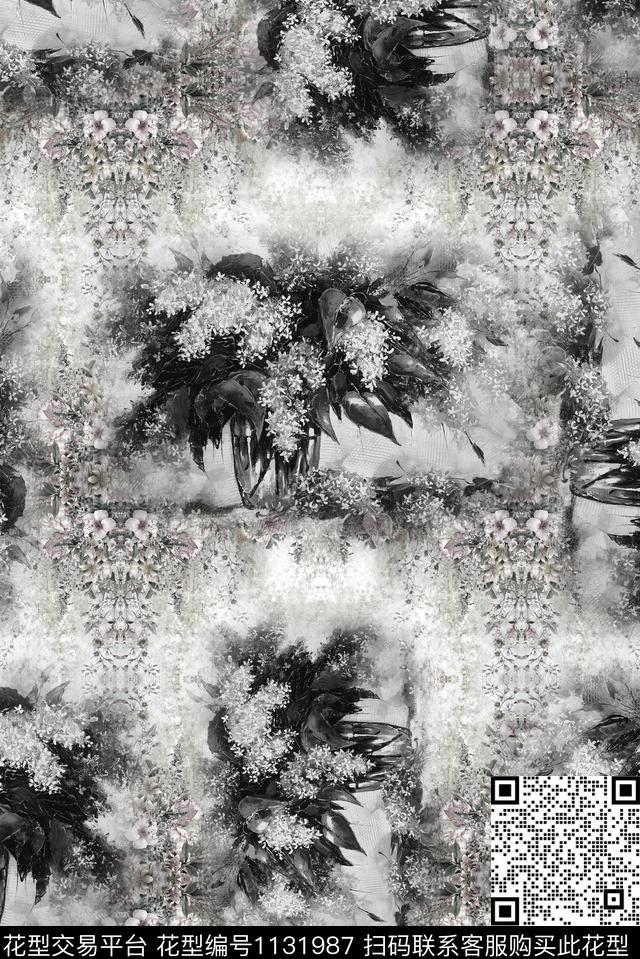 纹理肌理满版散花数码印花华亿平台下载（图片编号: 1131987） - 瓦栏（Walan）