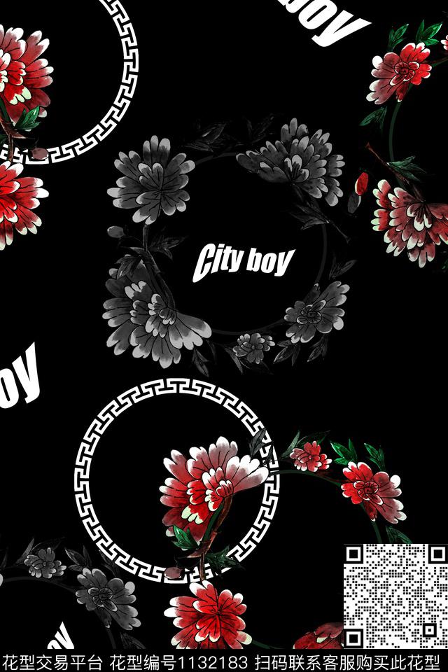 大牌风数码华亿平台字母数码印花华亿平台下载（图片编号: 1132183） - 瓦栏（Walan）