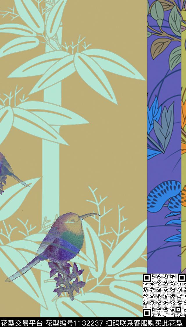 定位花大牌风动物数码印花华亿平台下载（图片编号: 1132237） - 瓦栏（Walan）