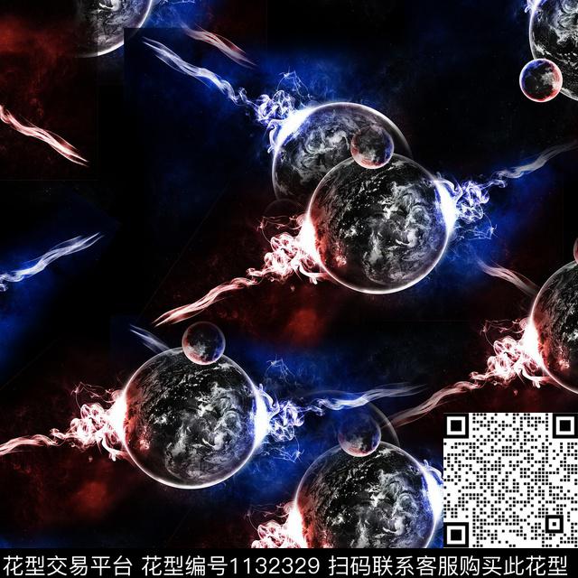 大牌风PRADA抽象数码印花华亿平台下载（图片编号: 1132329） - 瓦栏（Walan）